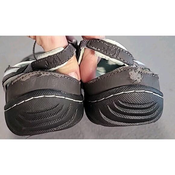 J-41 by Jambu Black Water Sandals Blue Trim Size 8M - Picture 4 of 7